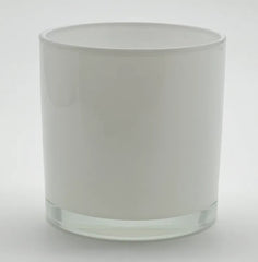 Large White Clear Base Jar