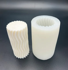 Wavy Pillar Silicone Mould w